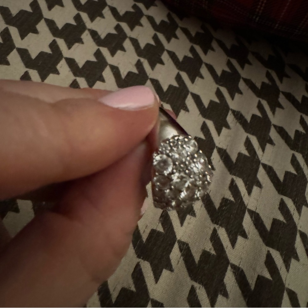 Sterling Silver 925 CZ cocktail ring